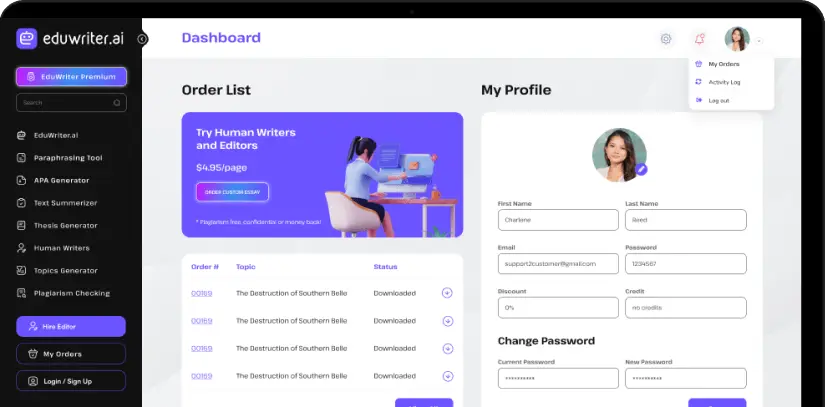 AI Writer Dashboard